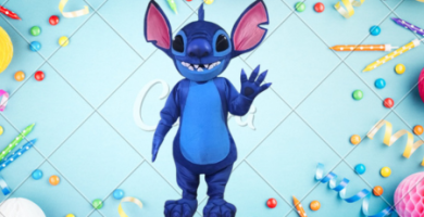 show de botarga de stitch para fiestas y cumpleaños